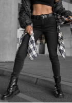 Hose Jeans skinny z paskiem Lucky You Dunkelgrau