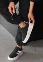 Wildleder Sneakers Start With Forever Schwarz