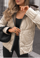 Pikowana Jacke z kapturem Forest Breeze Schwarz