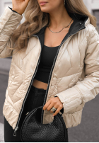 Pikowana Jacke z kapturem Forest Breeze Schwarz