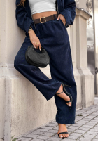 Hose z paskiem Grey Skies Dunkelblau