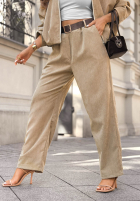 Hose z paskiem Grey Skies Beige