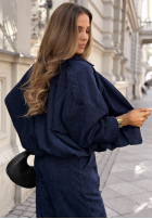Set Jacke bomberka i Hose z paskiem Grey Skies Dunkelblau