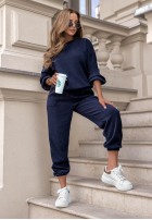 Sztruksowy Sweat Set Sweatshirt i Hose Living Soft Schokoladenbraun
