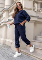 Sztruksowy Sweat Set Sweatshirt i Hose Living Soft Schokoladenbraun