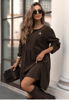 Kleid mini I Meant That Schokoladenbraun