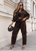 Jeans Set Jacke i Hose Just Wonder hellbeige