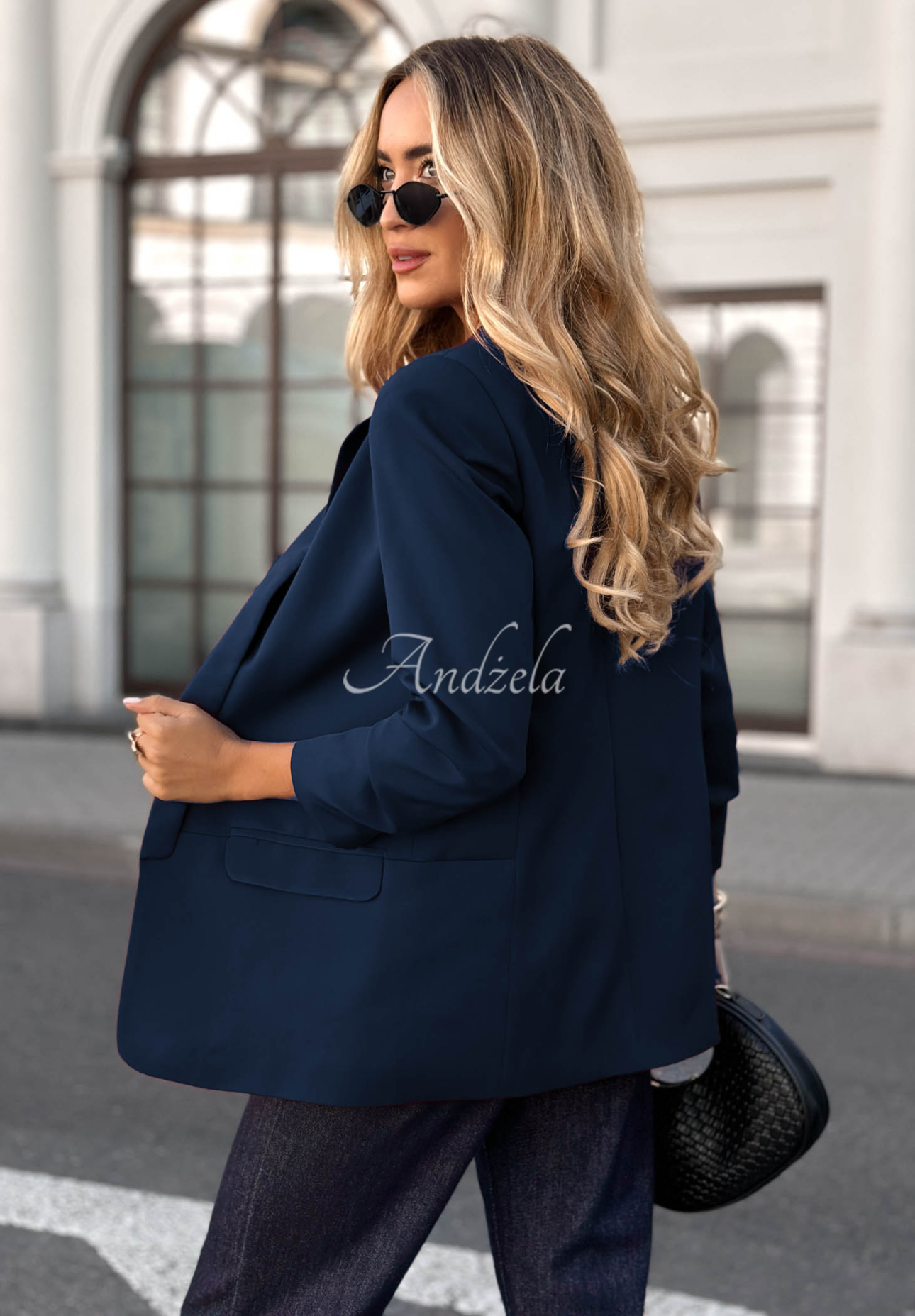 Klassischer Blazer Premium Dunkelblau