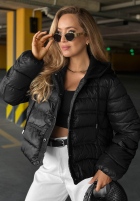 Pikowana Jacke z dzianinowymi wstawkami Secret Note Beige