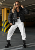 Pikowana Jacke z dzianinowymi wstawkami Secret Note Beige