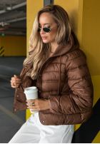 Pikowana Jacke z dzianinowymi wstawkami Secret Note Beige