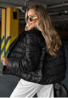 Pikowana Jacke z dzianinowymi wstawkami Secret Note Beige