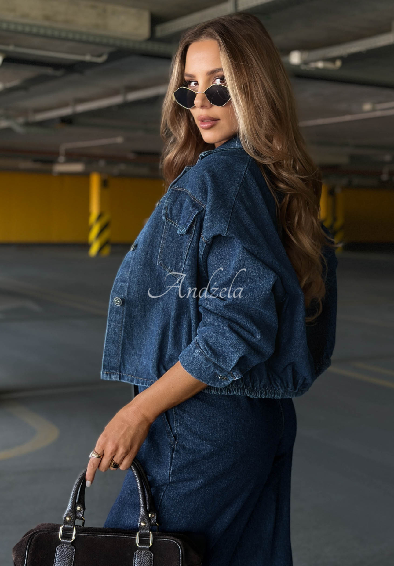 Denim-Set Jacke und Hose Just Wonder Dunkelblau