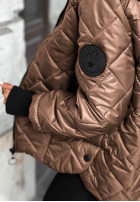 Pikowana Jacke z kapturem Just The Wind Camel