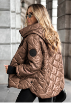 Pikowana Jacke z kapturem Just The Wind Camel