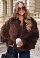 Krótkie futerko Autumn Ritual Beige