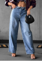 Jeans Hose balloon Vanilla Chai Blau