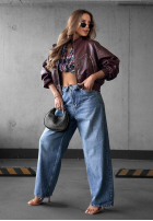 Jeans Hose balloon Vanilla Chai Blau