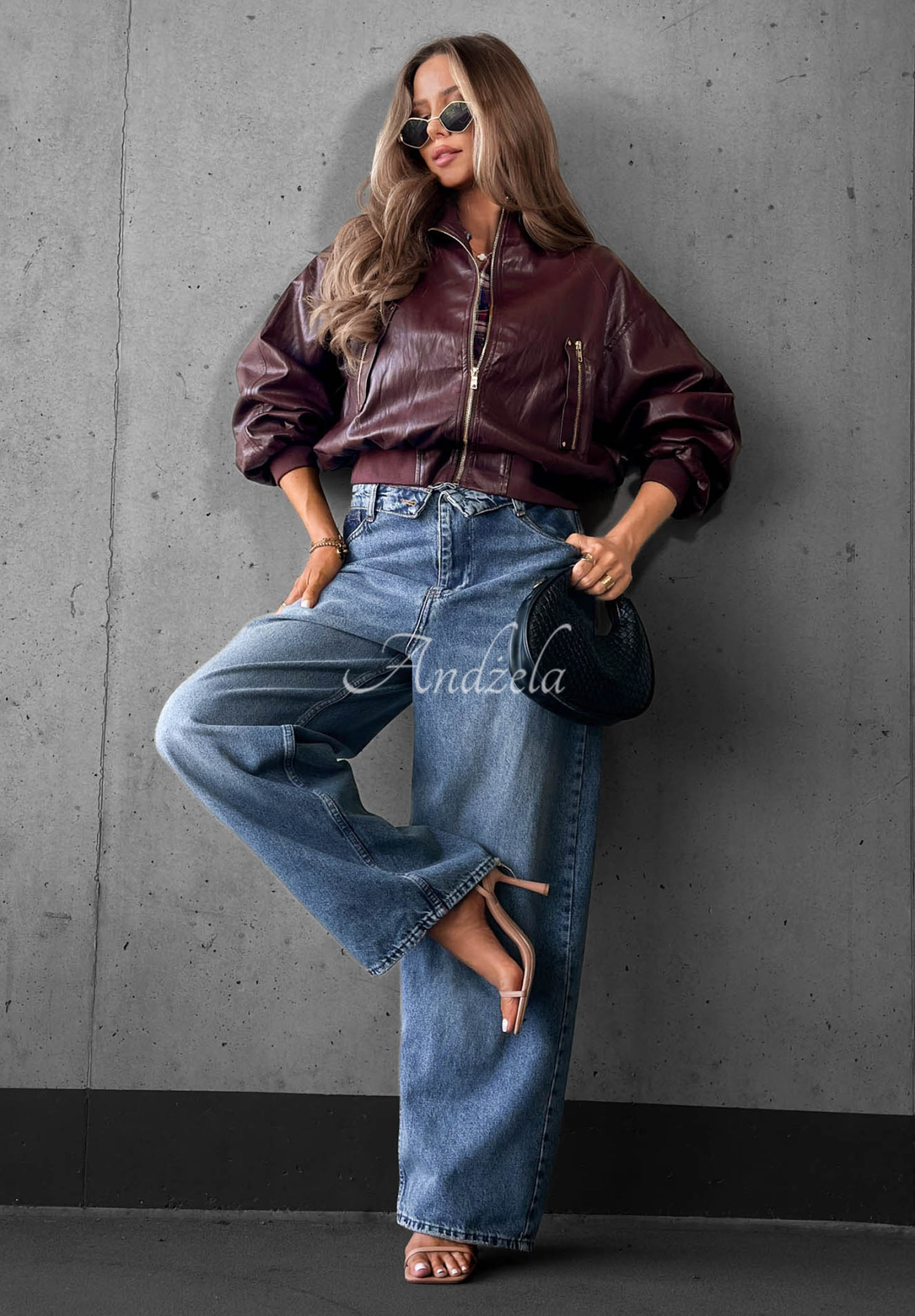 Jeanshose straight Vanilla Chai Blau