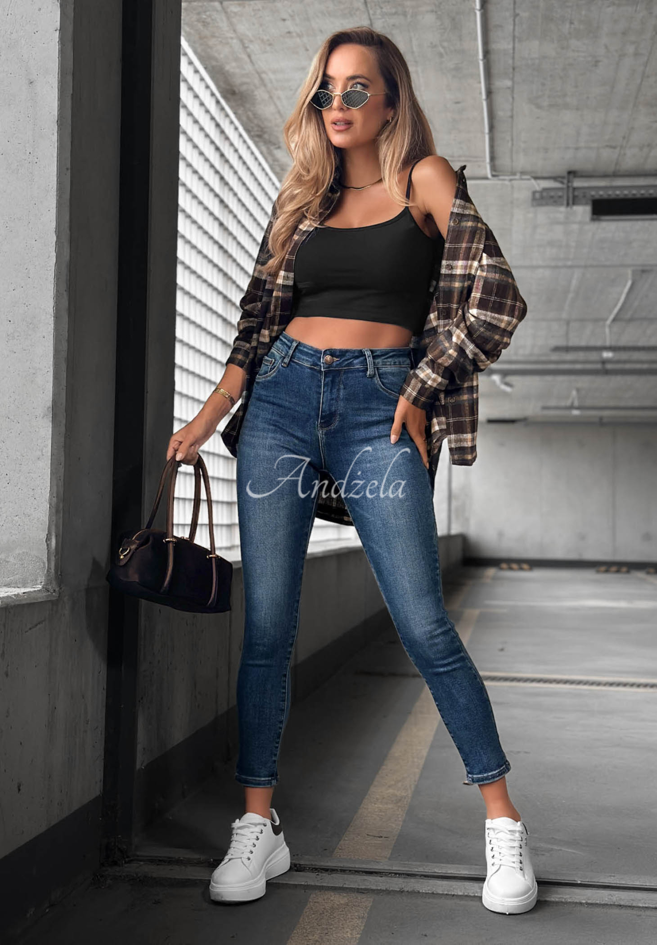 Jeanshose skinny Perfect Shape Blau