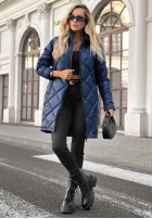 Długa pikowana Jacke Trust Your Intuition Dunkelblau