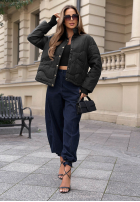 Krótka puchowa Jacke Last Thing Schwarz