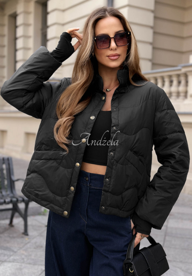 Kurze Daunenjacke Last Thing Schwarz