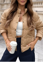 Krótka puchowa Jacke Last Thing Beige