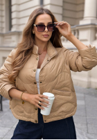 Krótka puchowa Jacke Last Thing Beige