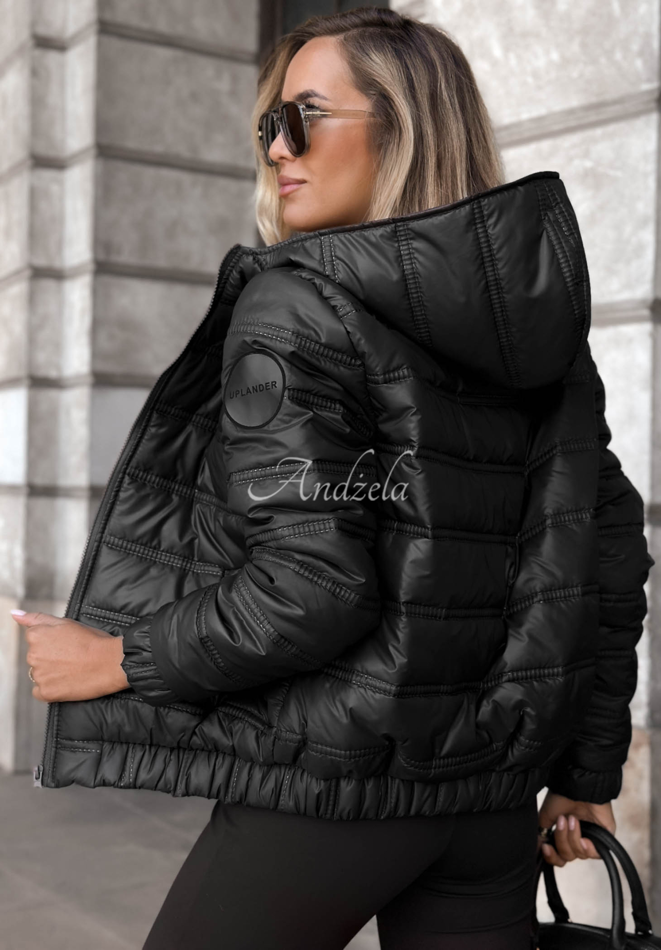 Gesteppte Jacke mit Kapuze Wait For Me Rot