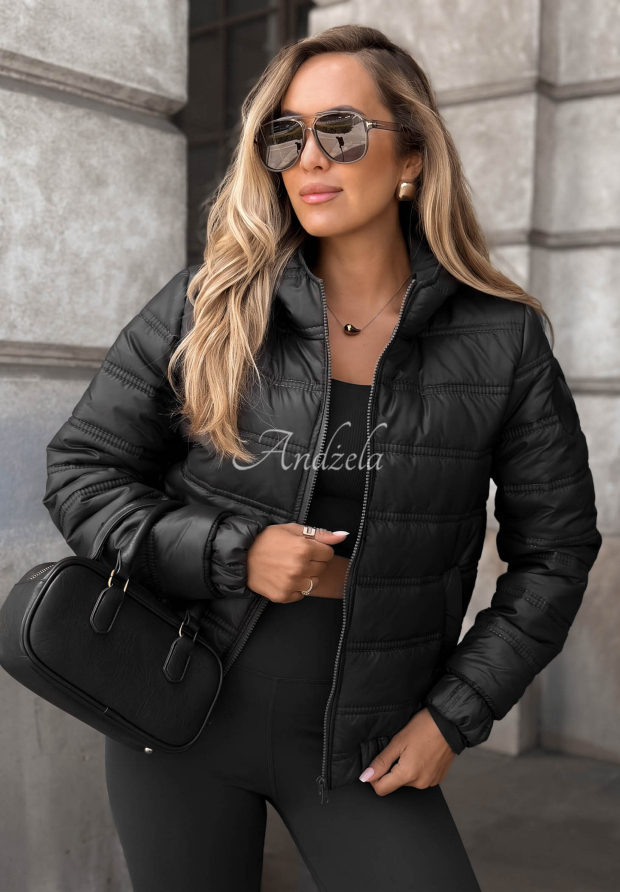 Gesteppte Jacke mit Kapuze Wait For Me Rot
