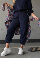 Sztruksowy Set Sweatshirt i Hose Quiet Confidence Schokoladenbraun