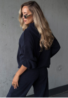 Sztruksowy Set Sweatshirt i Hose Quiet Confidence Schokoladenbraun