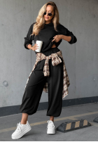 Sweat Set Sweatshirt i Hose Simple Moments Schokoladenbraun