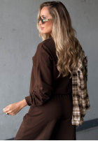 Sweat Set Sweatshirt i Hose Simple Moments Schokoladenbraun