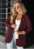 Blazer oversize Best Version Burgunderrot