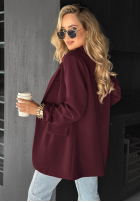 Blazer oversize Best Version Burgunderrot
