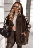 Wełniana Jacke alpaka z angorą Choose Me First Schokoladenbraun II