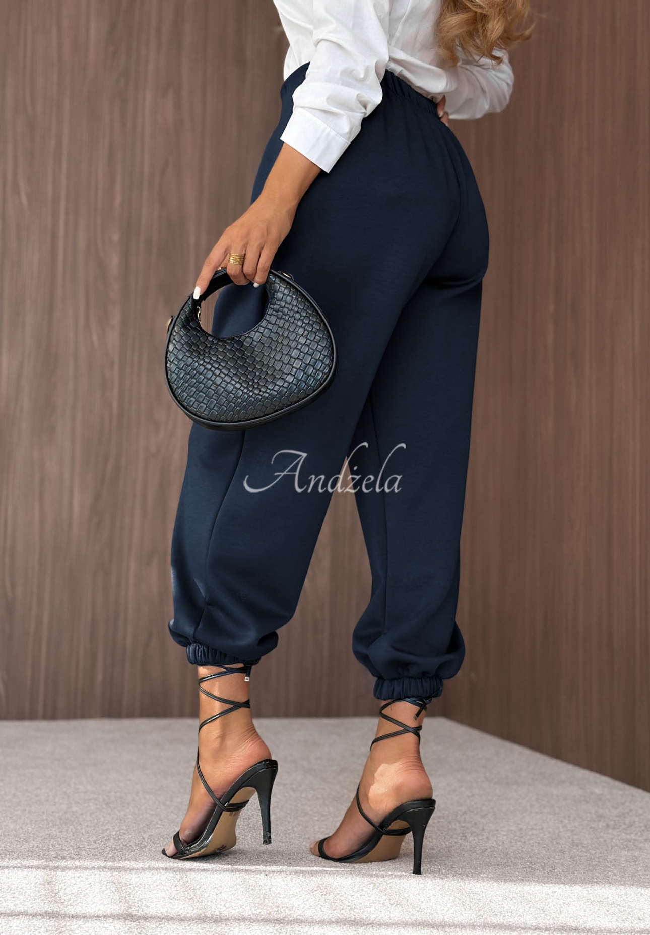 Viskosehose mit Bündchen What You Wanted Dunkelblau