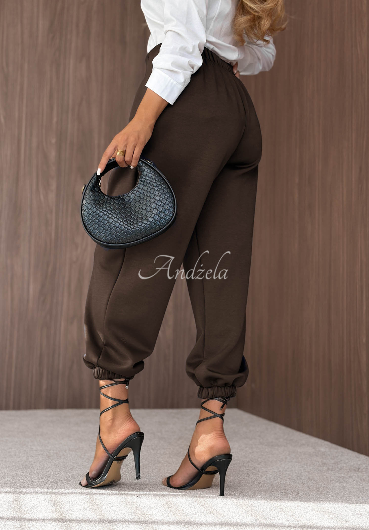 Viskosehose mit Bündchen What You Wanted Schokoladenbraun