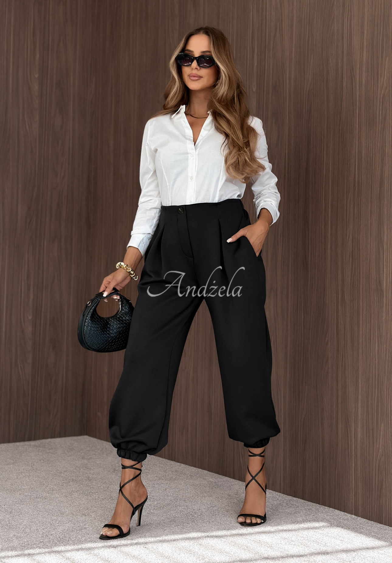 Viskosehose mit Bündchen What You Wanted Schwarz