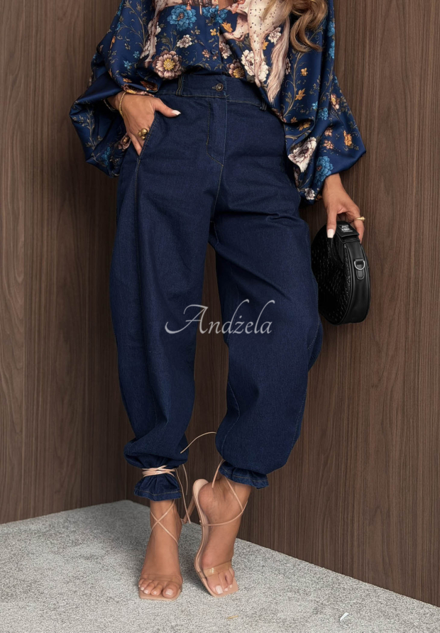 Ballon Jeanshose Iconic Fit dunkelblau