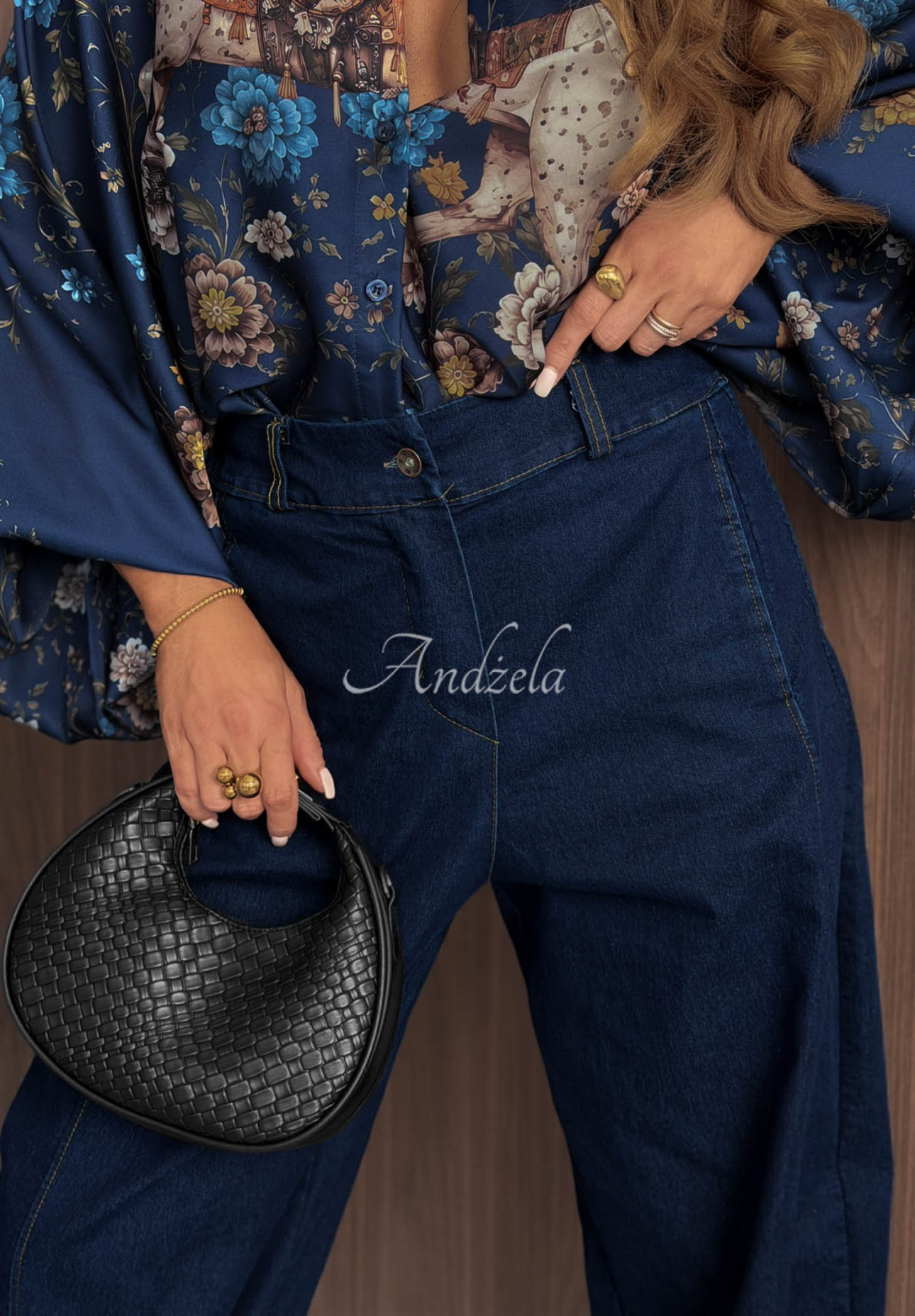 Ballon Jeanshose Iconic Fit dunkelblau