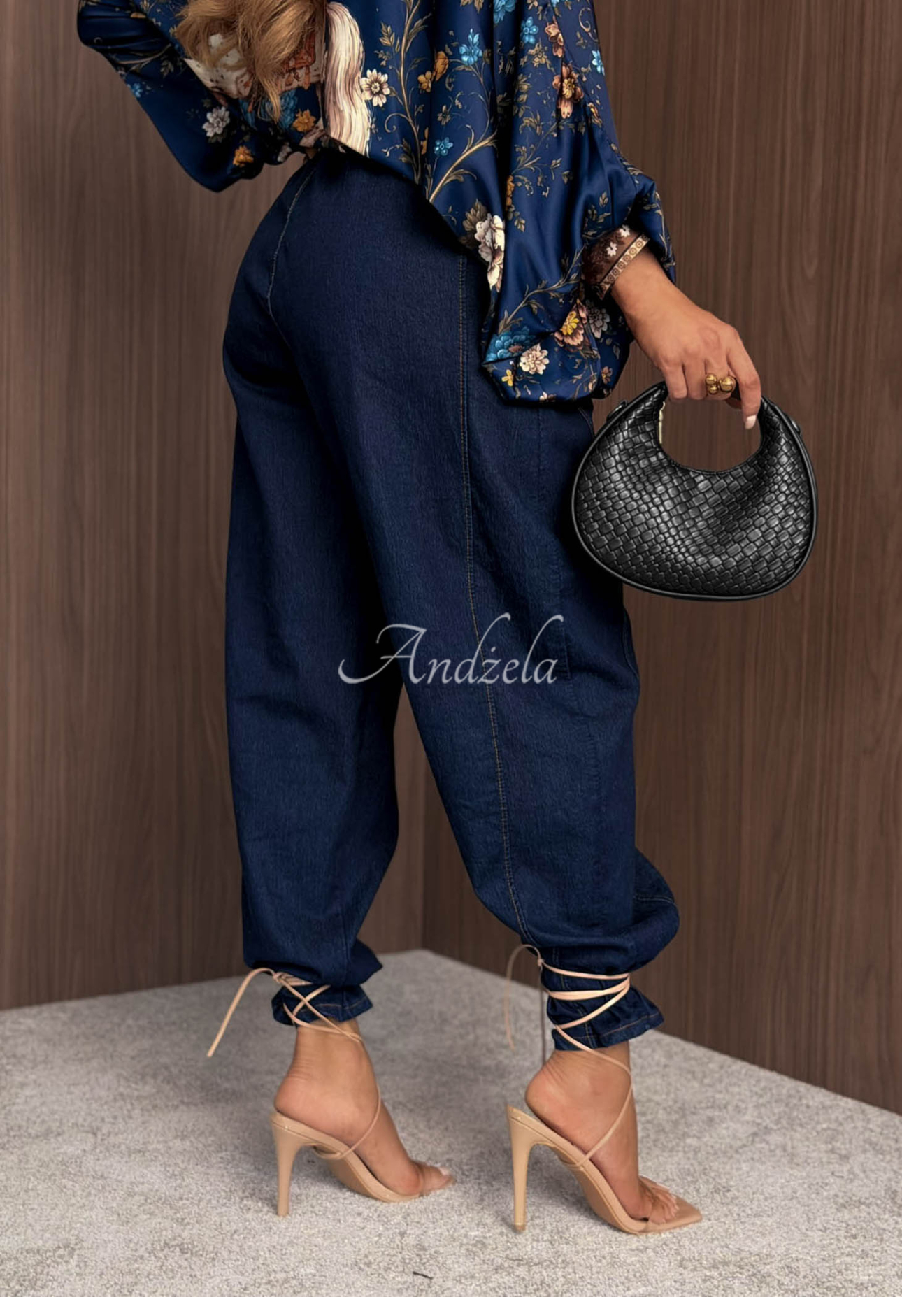 Ballon Jeanshose Iconic Fit dunkelblau