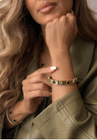 Armband z kwiatuszkami Golden Essence Gold