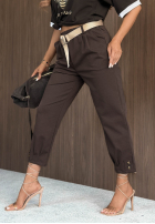 Material Hose joggery z paskiem Daily Edit Schwarz