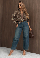 Hose Jeans balloon Never Enough Blau