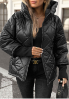 Pikowana Jacke z kapturem Rainy Sunday Burgunderrot