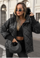 Pikowana Jacke z kapturem Rainy Sunday Burgunderrot