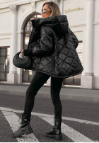 Pikowana Jacke z kapturem Rainy Sunday Burgunderrot